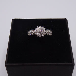 Bague Chou en Or Blanc 18K - Taille 47