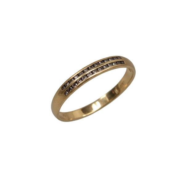 Bague Alliance en Or Jaune 18K - Taille 54 - 1.45 Grs