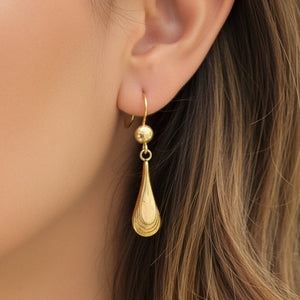 Boucles d'oreilles Dormeuses Or Jaune 18k - 2.74 Grs
