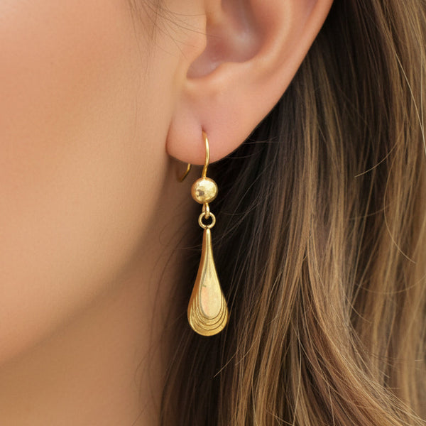 Boucles d'oreilles Dormeuses Or Jaune 18k - 2.74 Grs