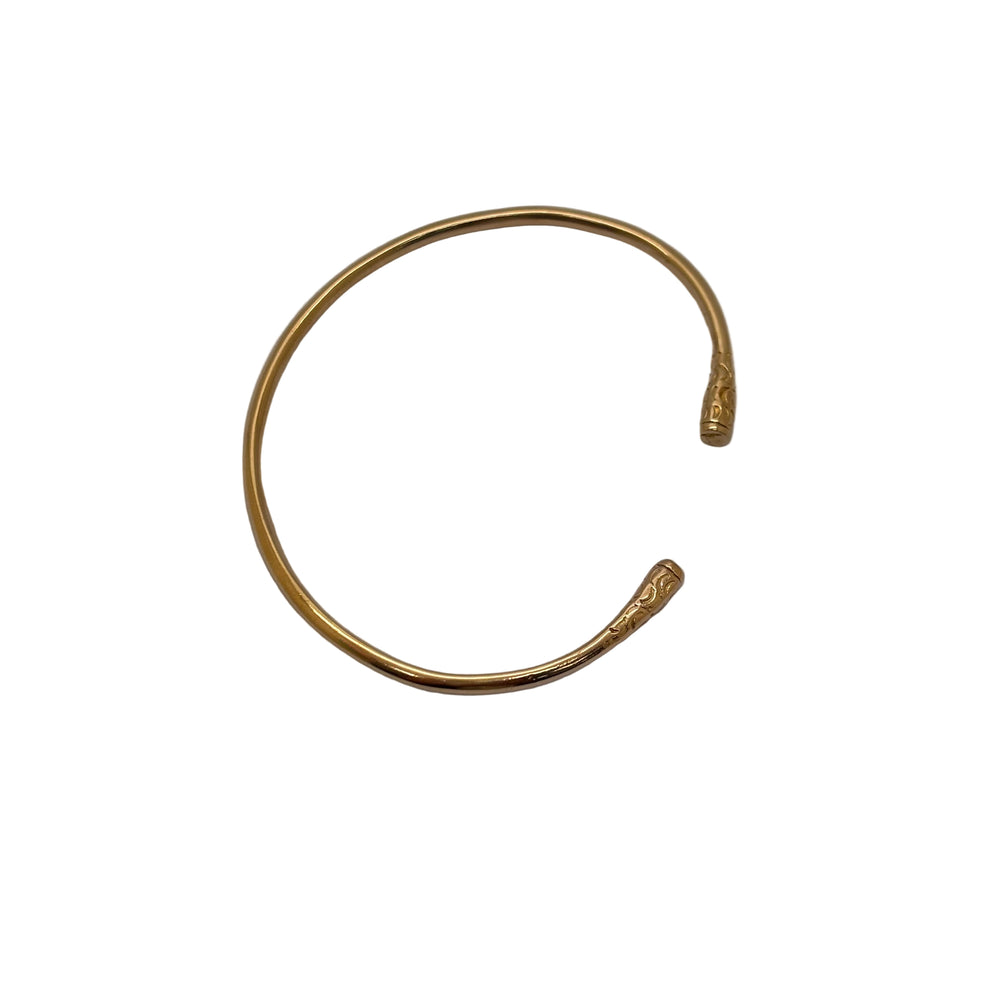 Bracelet Jonc Or Jaune 750/1000 18 Carats 14.03 Grs