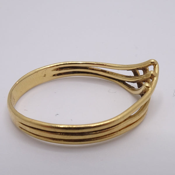 Anneau en Or Jaune 18K - Taille 54