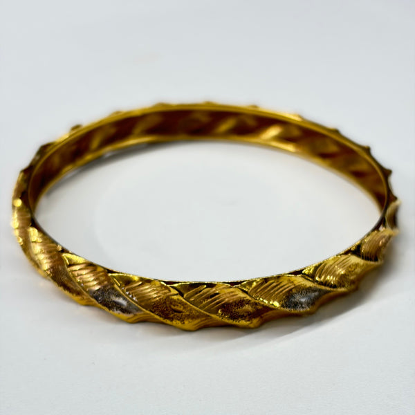 Bracelet Jonc Triple Or 22k
