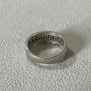 Bague en Or blanc 18 carats - Taille 54 4.40 Grs