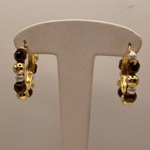 Boucles d'oreilles créoles en Or 18K - 6.42g