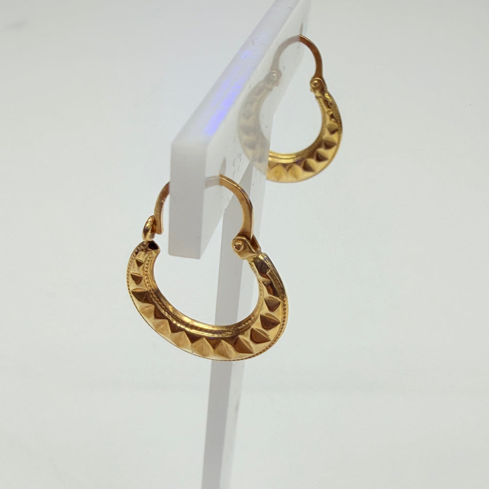 Boucle d'oreilles en Or Jaune 18K - 1.29G