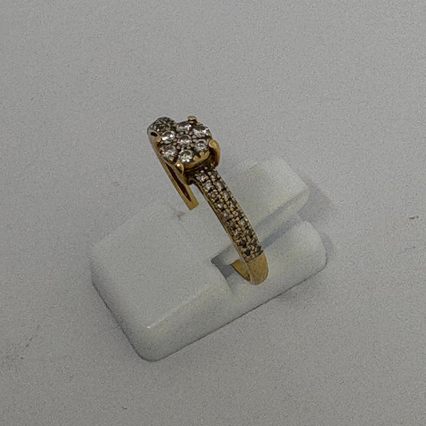 Bague Solitaire en Or Jaune 18 K - Taille 56 - 1.91 G
