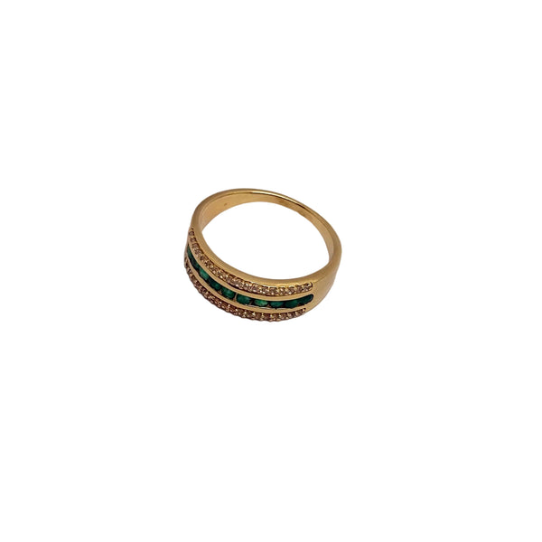Bague Tank en Or Jaune 18 carats