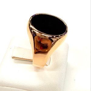 Bague Chevalière en Or Jaune 18K - Taille 59