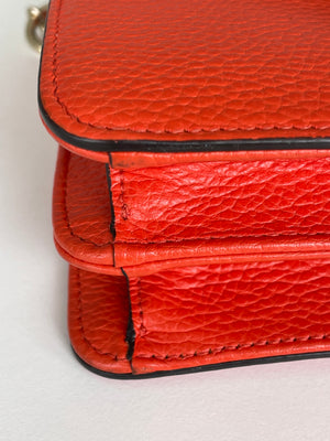 Sac à bandoulière Gucci Interlocking en cuir orange
