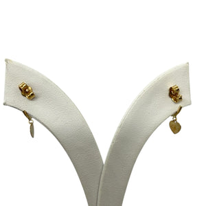 Boucles d'oreilles fantaisie en or jaune