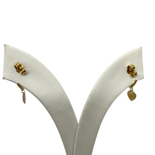 Boucles d'oreilles fantaisie en or jaune