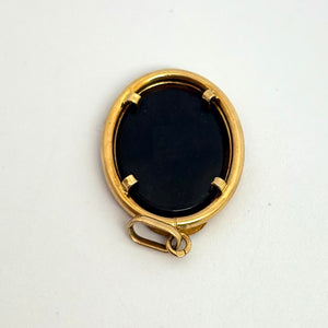 Pendentif Médaille en Or Jaune et Or Gris 18 K