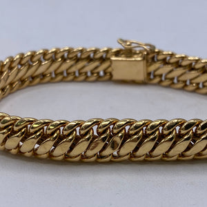 Bracelet Gourmette en Or Jaune 18K - 15.44G