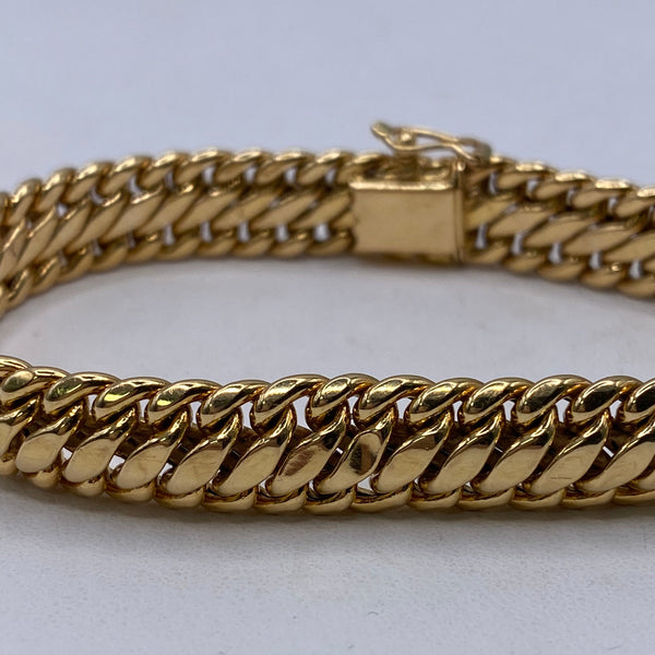 Bracelet Gourmette en Or Jaune 18K - 15.44G