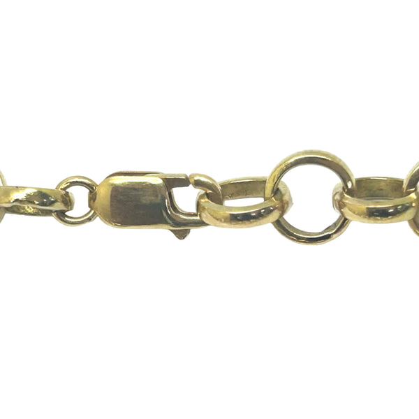 Collier Matinée Maille Jaseron en Or Jaune 18K