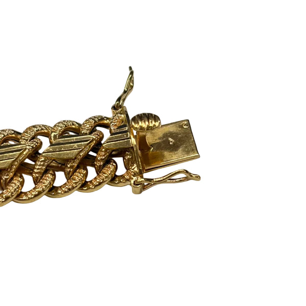 Bracelet Gourmette en Or Jaune 18k