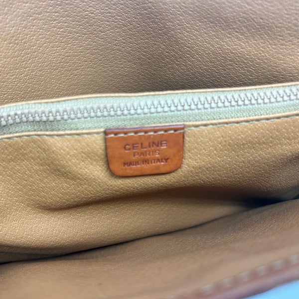 Vintage Celine Cabas en cuir beige