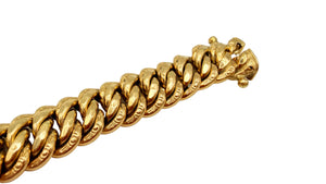 Bracelet Or Jaune 18 Carats Americaine Maille