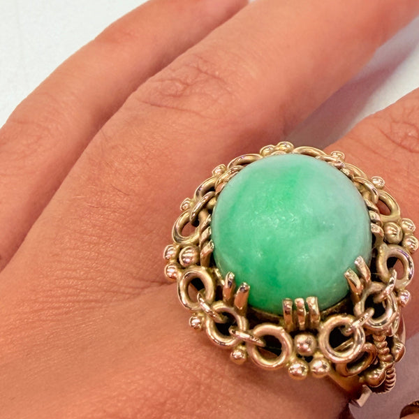 Bague Empierrée en Or Jaune 18k