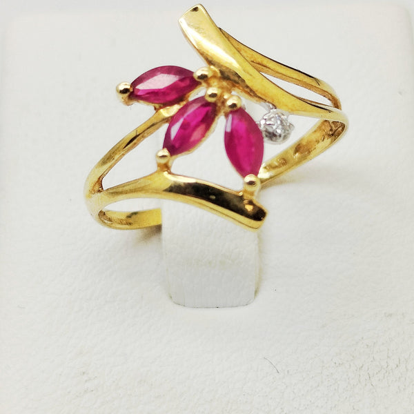 Bague en Or Jaune 18K - Taille 53