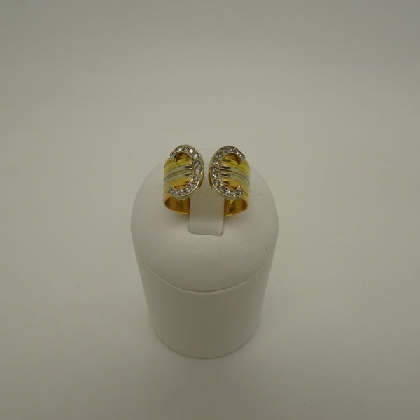 Bague en Or avec Diamants 18 K - Taille 58