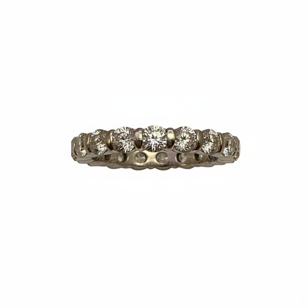 Bagues en Or Blanc avec Diamants 18K - 3.33g