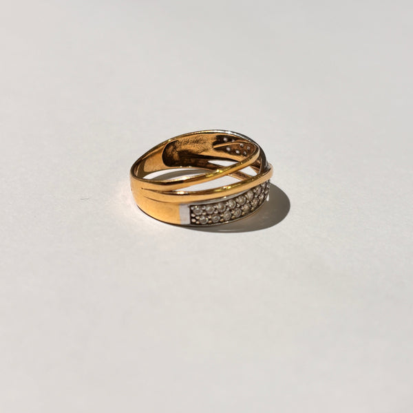 Bague en or avec pierres 18 K - T54