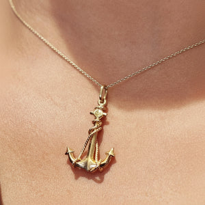 Pendentif Ancre Or Jaune 18k - 2.33 G