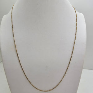 Collier Princesse Figaro en Or Jaune 18K - 45.5cm - 2.32gr