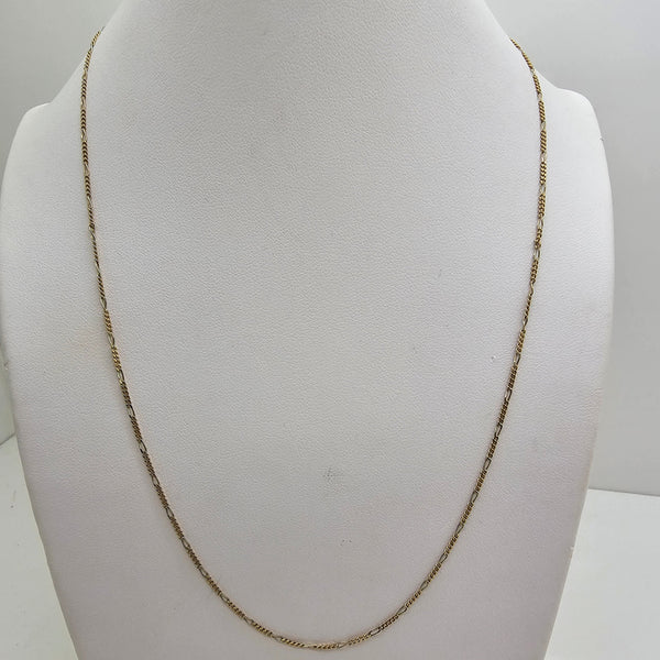 Collier Princesse Figaro en Or Jaune 18K - 45.5cm - 2.32gr
