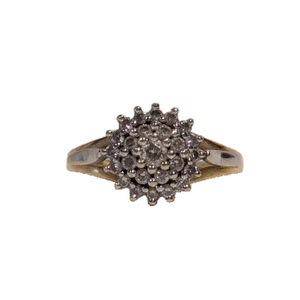 Bague Vintage en Or Jaune avec Diamants 18K