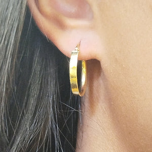 Créoles en or jaune 18K - 1.20g