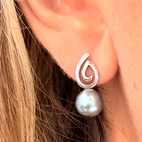 Boucles d'oreilles en Or Blanc 18k - 3.68g
