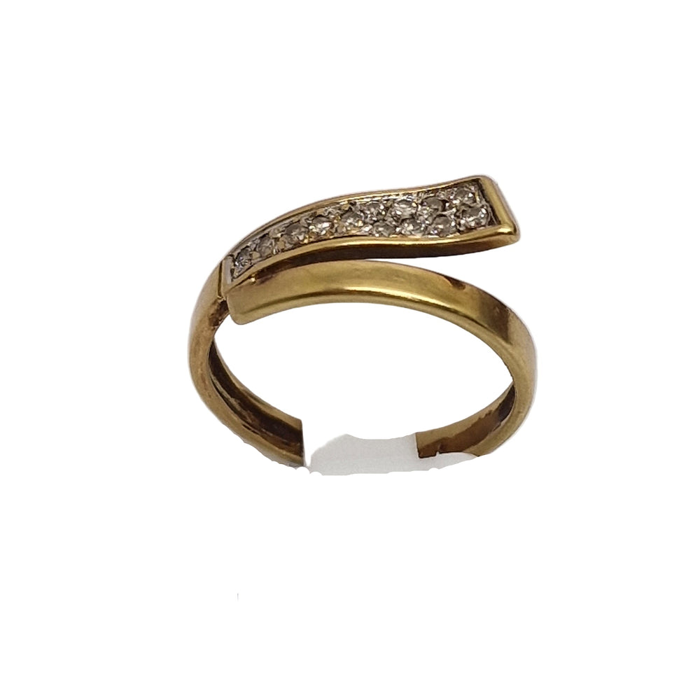 Bague Demi Tour en Or Jaune 18K - Taille 53