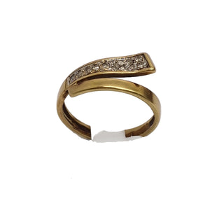 Bague Demi Tour en Or Jaune 18K - Taille 53