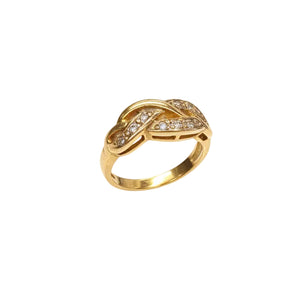 Bague Tressée en Or Jaune 18k - 2.67 G