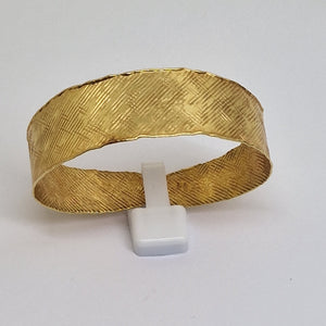 Bracelet Manchette en Or Jaune 18K 12.46 Grs