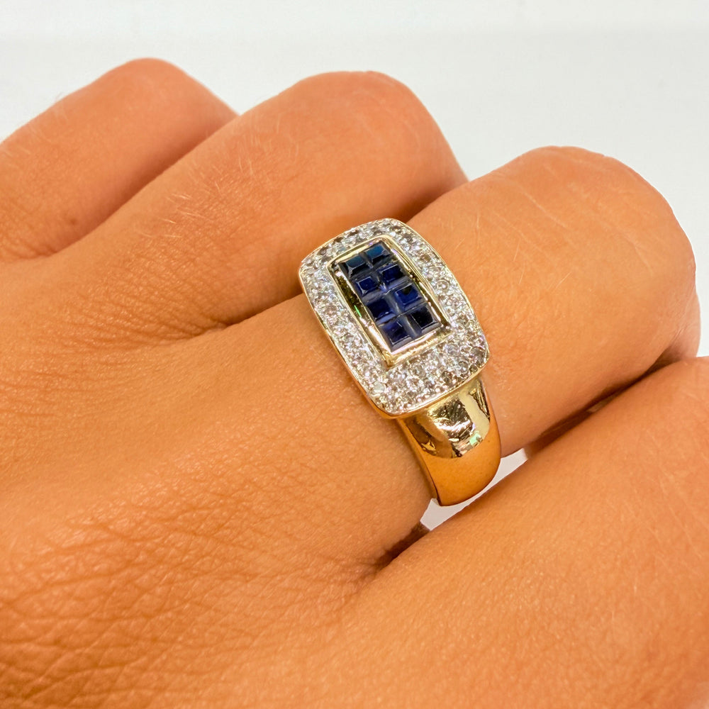 Bague en Or Jaune 18K - Taille 54