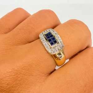 Bague en Or Jaune 18K - Taille 54