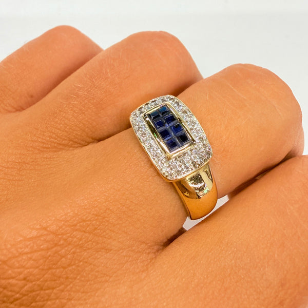 Bague en Or Jaune 18K - Taille 54