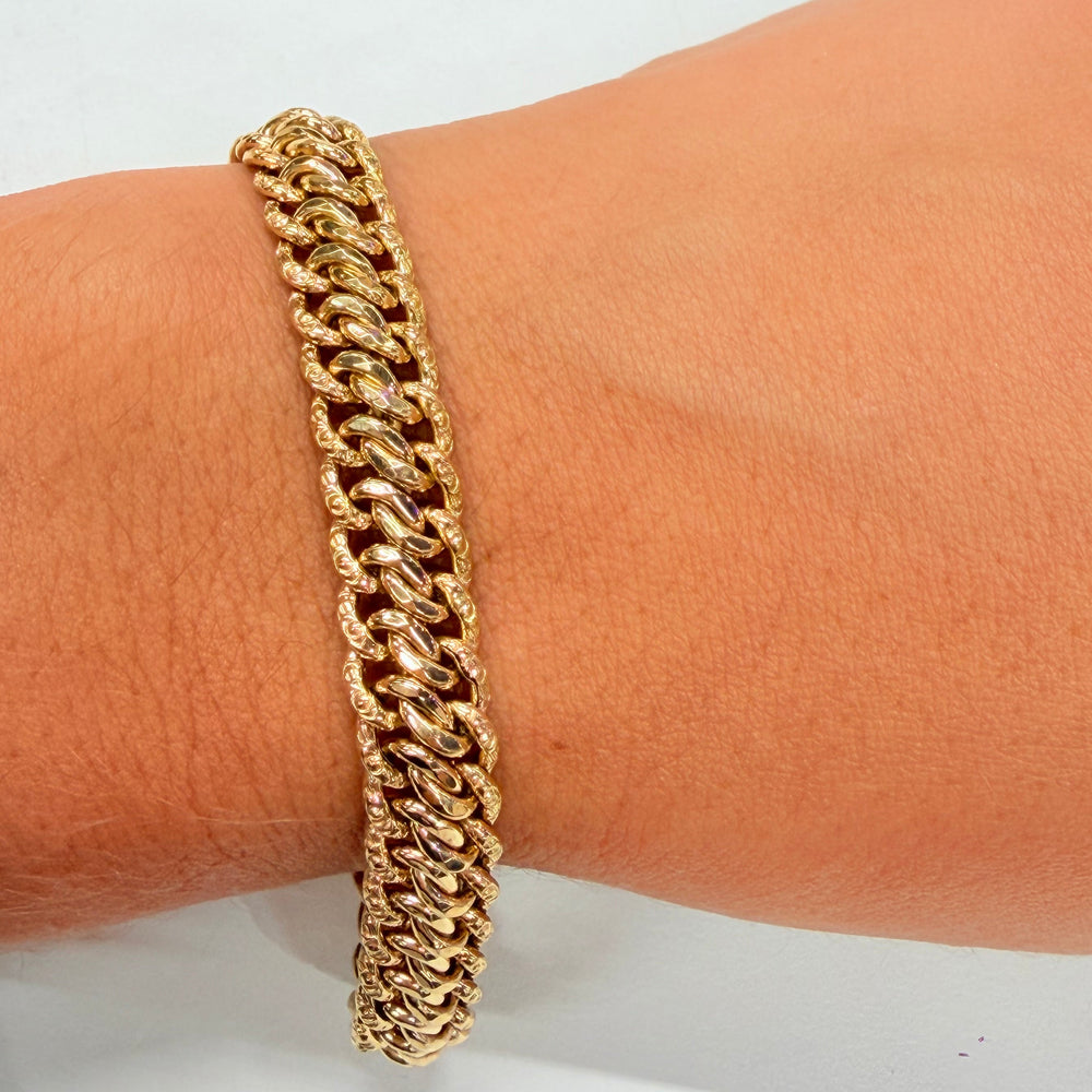 Bracelet Maille Fantaisie Or Jaune 18k