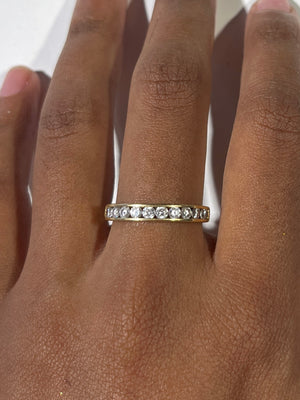 Superbe Bague Demi-Tour en Or jaune 18 K - Taille 55 - 2.2 G