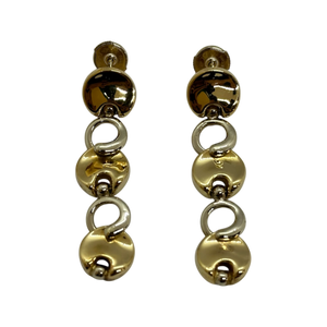 Boucles d'oreille or pendantes