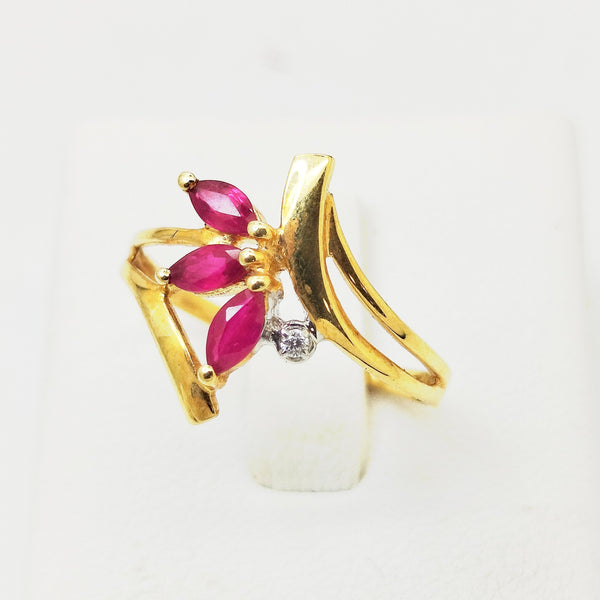 Bague en Or Jaune 18K - Taille 53