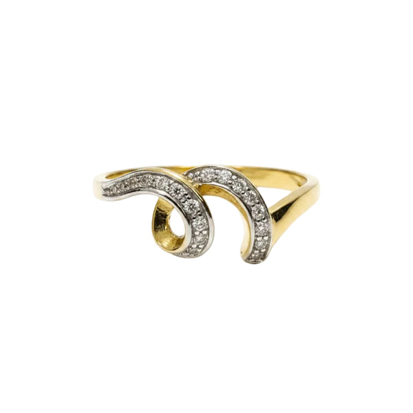 Bague en Or jaune 18K - 2.03 G - Taille : 54