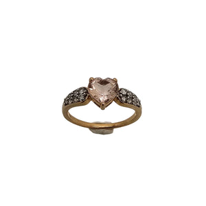 Bague Demi Tour en Or Jaune 18K - 2.5 G Taille 54 avec Oxyde de Zircon