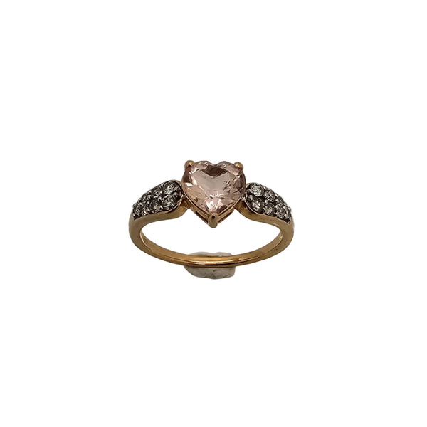 Bague Demi Tour en Or Jaune 18K - 2.5 G Taille 54 avec Oxyde de Zircon