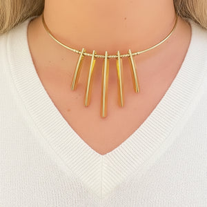 Collier ras du cou en or jaune 18K - 18.73g