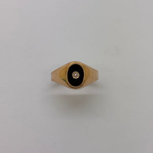 Chevalière en Or Jaune 18K Taille-53